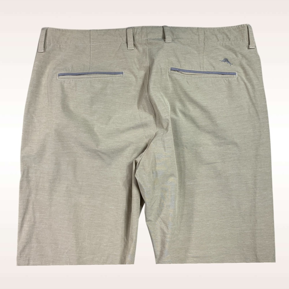 Tommy Bahama Pants Mens 38x32 Stone Khaki Performance Wicking 4-Way Stretch - Picture 10 of 13